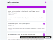 Tablet Screenshot of 24plusnews.co.uk